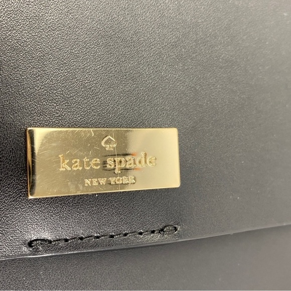 Kate Spade Liz Putnam black and light pink shoulder clutch purse - Picture 9 of 14